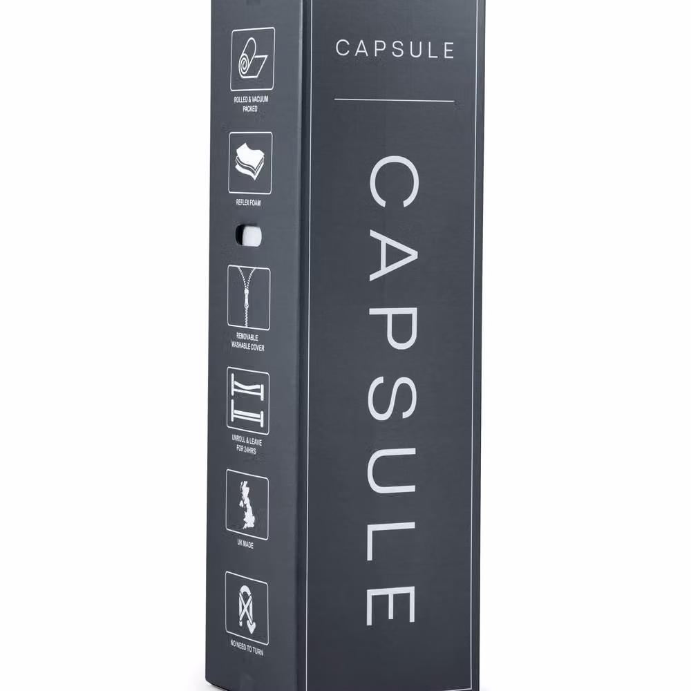 Cheshire Oakham Capsule Reflex Roll-Up Mattress, White, W/D/H: 90 x 200 cm – 3