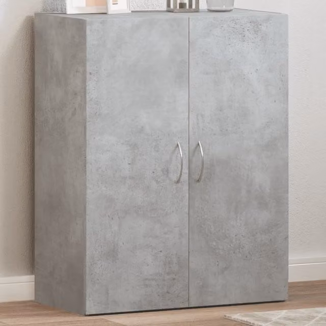 Berkfield Home File Cabinet in Concrete Grey, W/D/H: 60 x 32 x 77.5 cm – 1