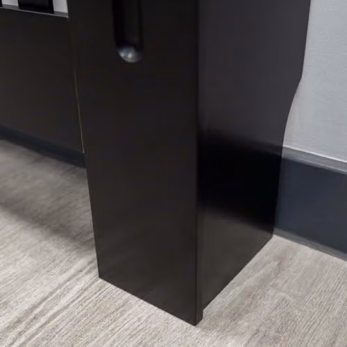 Airwave Vertical Line Style Radiator Cover in Black MDF, Medium, W/D/H: 81.5 x 19.0 x 112.0 cm – 5