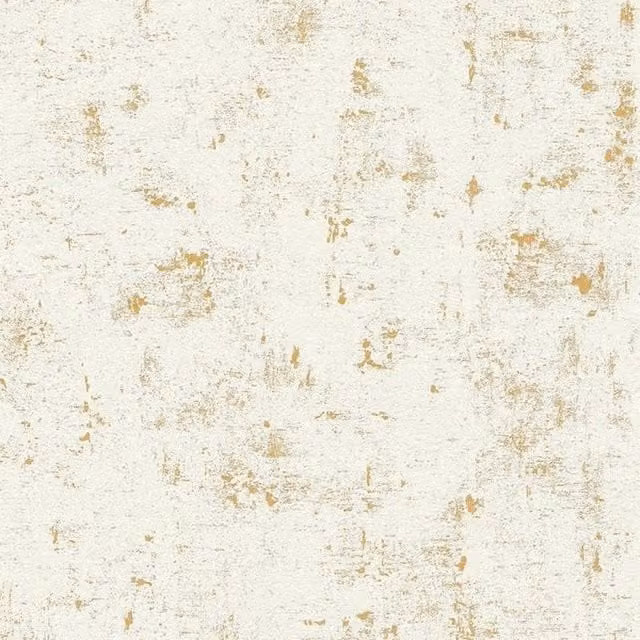 A.S. Création Industrial Concrete Effect Textured Wallpaper in Gold Matt Vinyl – 1