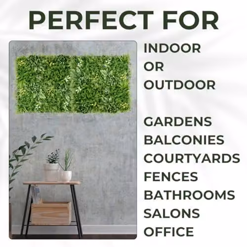 Ark Mat Green Artificial Plant Living Wall Panel, W: 100 cm, H: 100 cm – 5
