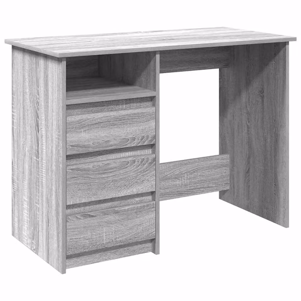 Berkfield Home Writing Desk in Grey Sonoma, W/D/H: 102 x 50 x 75 cm – 2