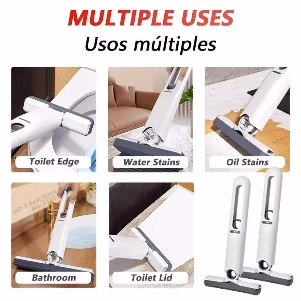 Havendro Mini Hands-Free Squeeze Mop with Wringer in White – 4