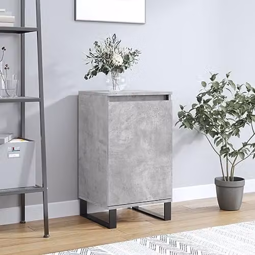vidaXL Modern Sideboard in Concrete Grey, W/D/H: 40 x 35 x 70 cm – 2