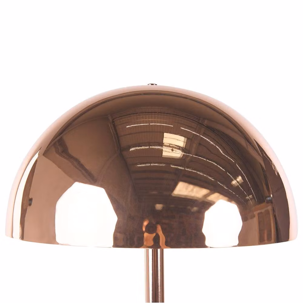 Wyld and Coco Copper Floor Lamp with Round Shade, Height: 158 cm – 2