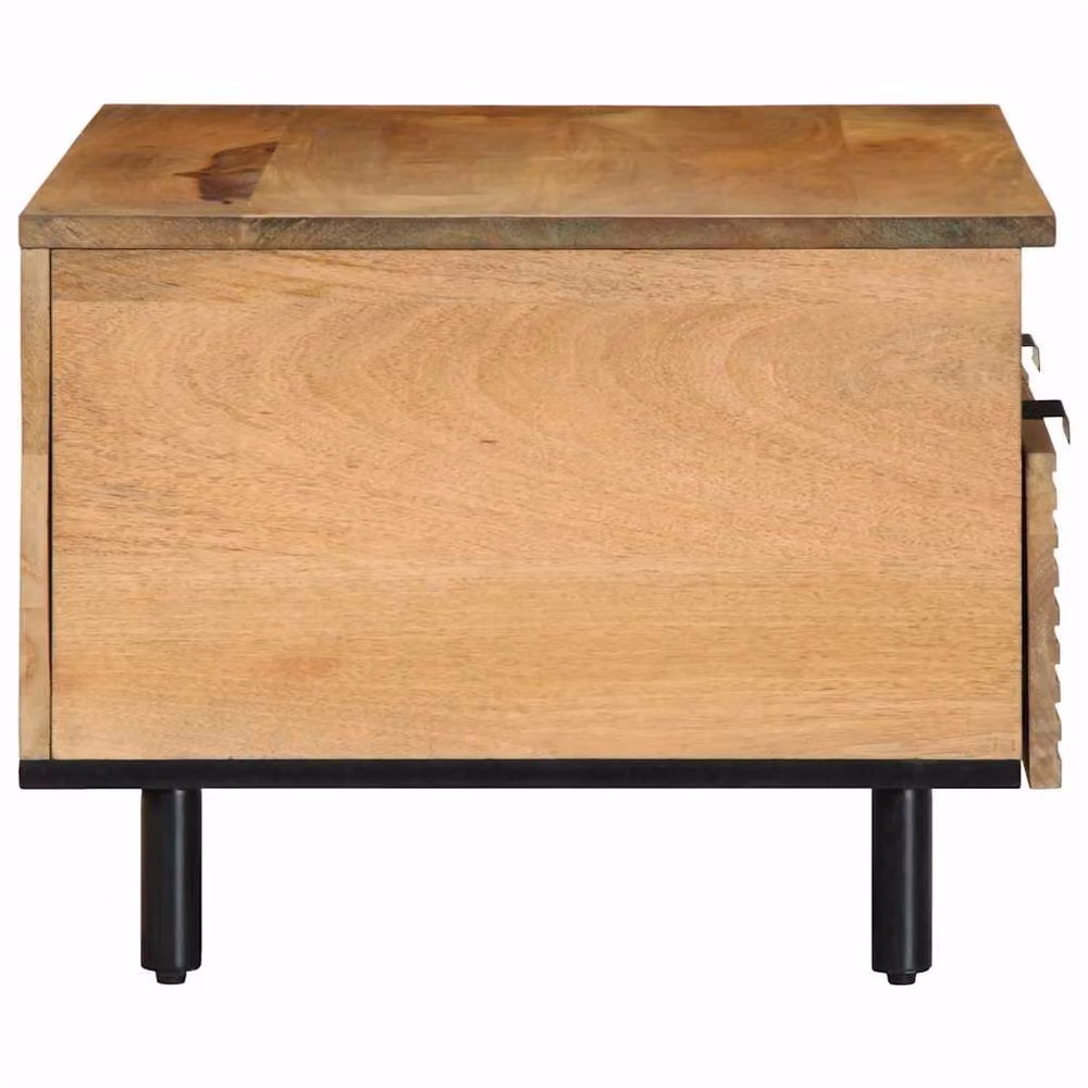 Berkfield Home Mango Wood Coffee Table, Brown, W: 80 cm, D: 54 cm, H: 40 cm – 3