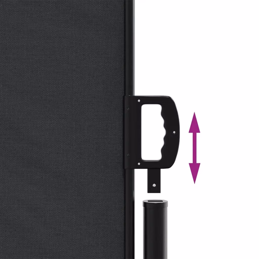 Berkfield Home Retractable Side Awning in Black, W: 140 cm, L: 1000 cm – 5