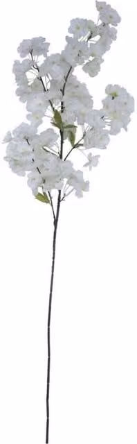 KDMD White Artificial Cherry Blossom Flowers