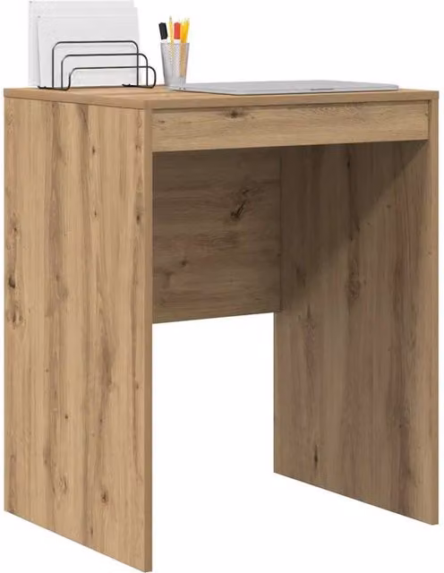 Berkfield Home Modern Writing Desk in Artisan Oak Brown, W/D/H: 60 x 50 x 76 cm