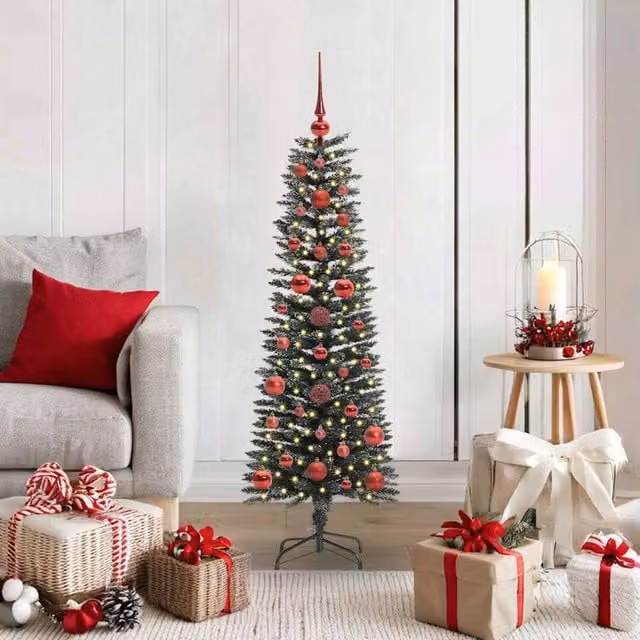 Berkfield Home Artificial Christmas Tree with Stand, Green, H x W x D: 120 x 40.5 x 40.5 cm – 1