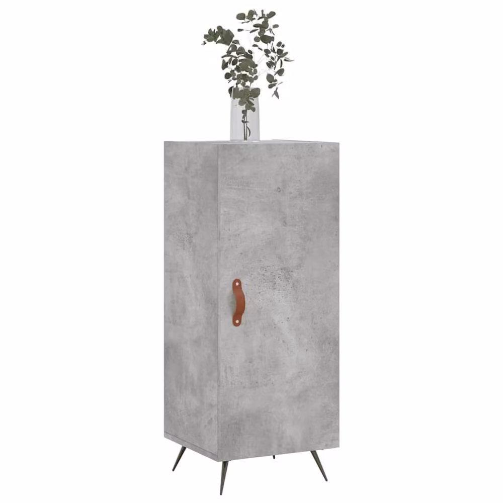 Berkfield Home Modern Sideboard in Concrete Grey, W/D/H: 34.5 x 34.5 x 90 cm – 2