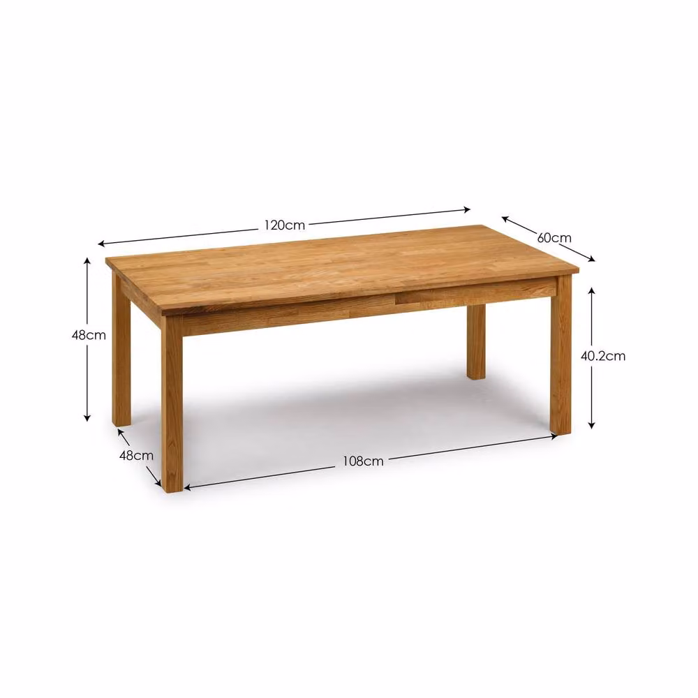 Cheshire Kirkhaven Rectangular Wooden Coffee Table in Light Oak – 3