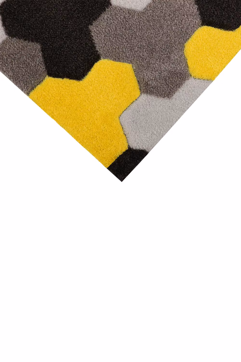 JVL Solemate Hand Carved Geometric Door Mat, Yellow, W: 57 cm, D: 100 cm – 5