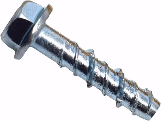 Masonmate Galvanised Flangehex Concrete Screwbolt in Silver