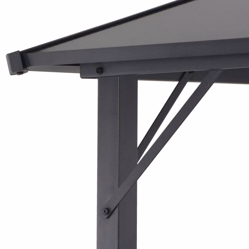 Berkfield Home Aluminium Gazebo with Roof, Black, W/D/H: 300 x 300 x 260 cm – 3