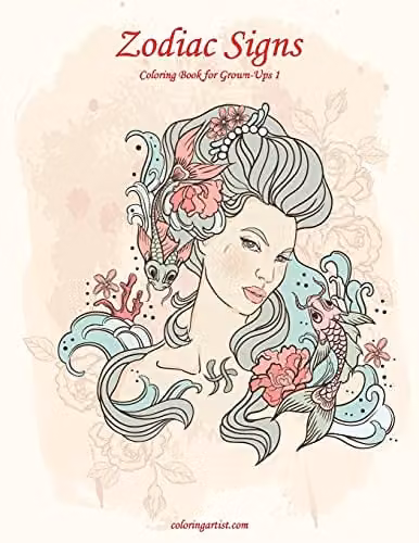 Zodiac Signs Coloring Book for Grown-Ups 1: Volume 1 by Createspace, Multicolour