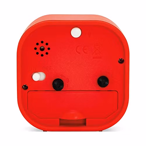 Acctim Robyn Mini Bedside Alarm Clock in Red – 2
