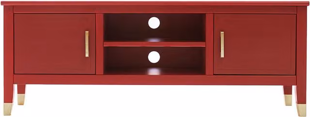 Cabinet Bits Palazzi 2 Door TV Unit in Red, H45 x W120 x D35 cm – 1