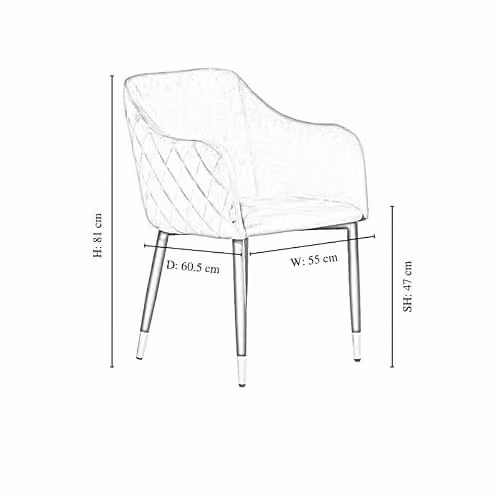 Life Interiors Verona Velvet Dining Chair in Black with Silver Accents – 6
