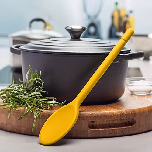 Zeal Non-Stick Silicone Cooking Spoon in Yellow, 30 cm – 3