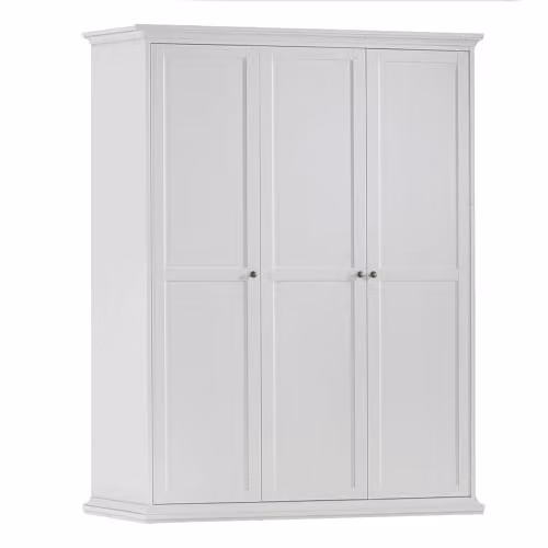 Furniture To Go Paris Wardrobe with 3 Doors in White, H 200.6 x W 106.89 x D 60.5 cm – 2