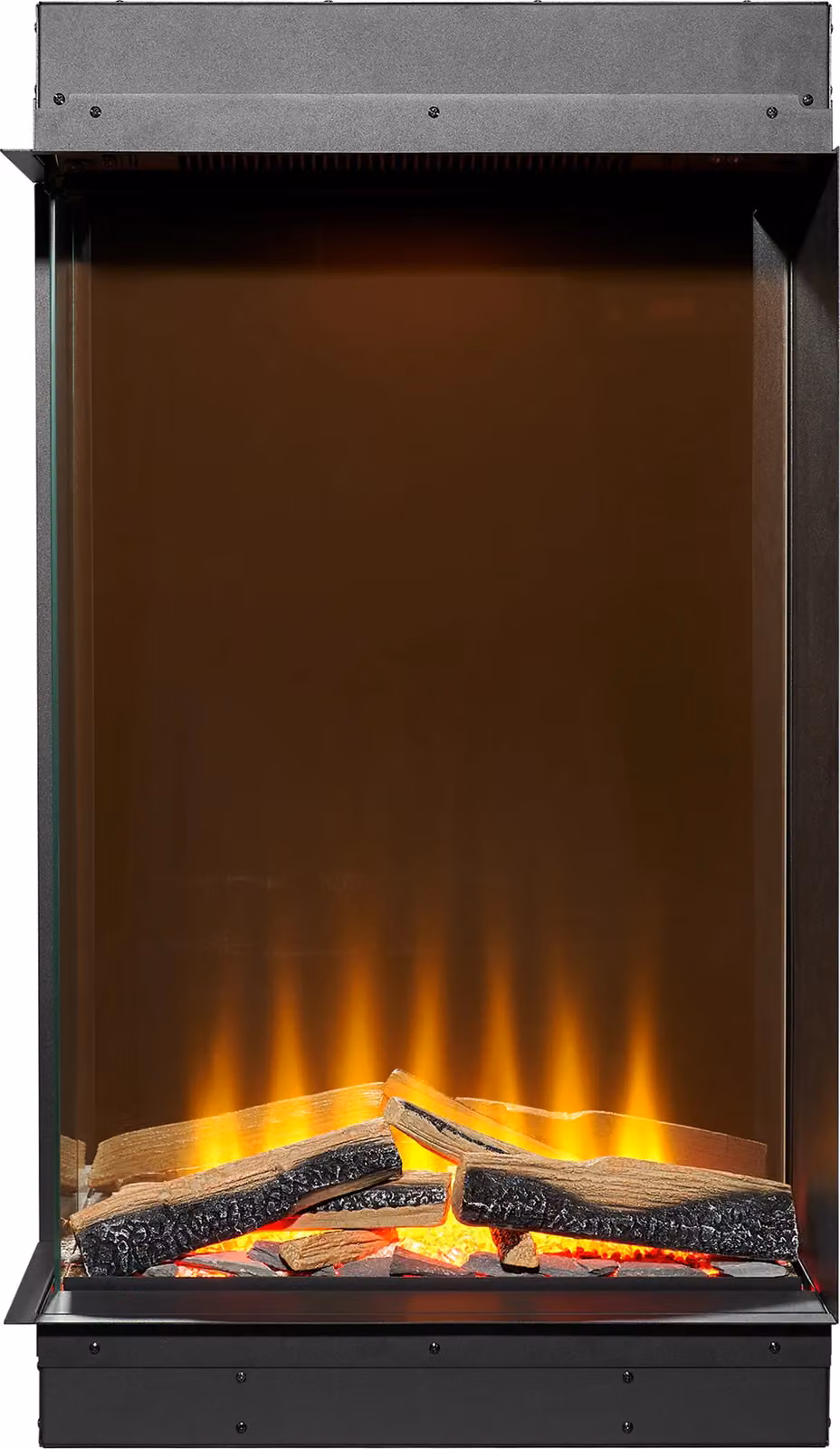 Acantha Fires & Fireplaces Aspire 50 Portrait Corner View Media Wall Electric Fire in Black – 2