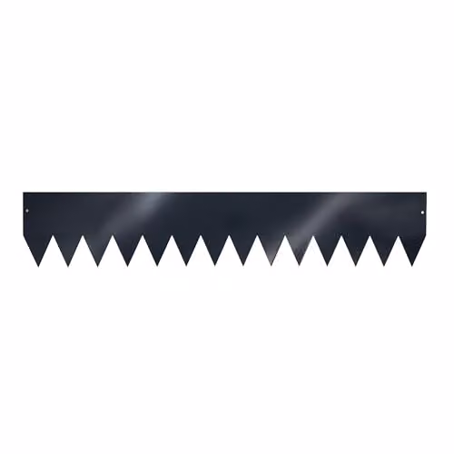 Nicoman Metal Garden Border Edging with Saw-Tooth Spikes, 5 Pack, Grey – 2