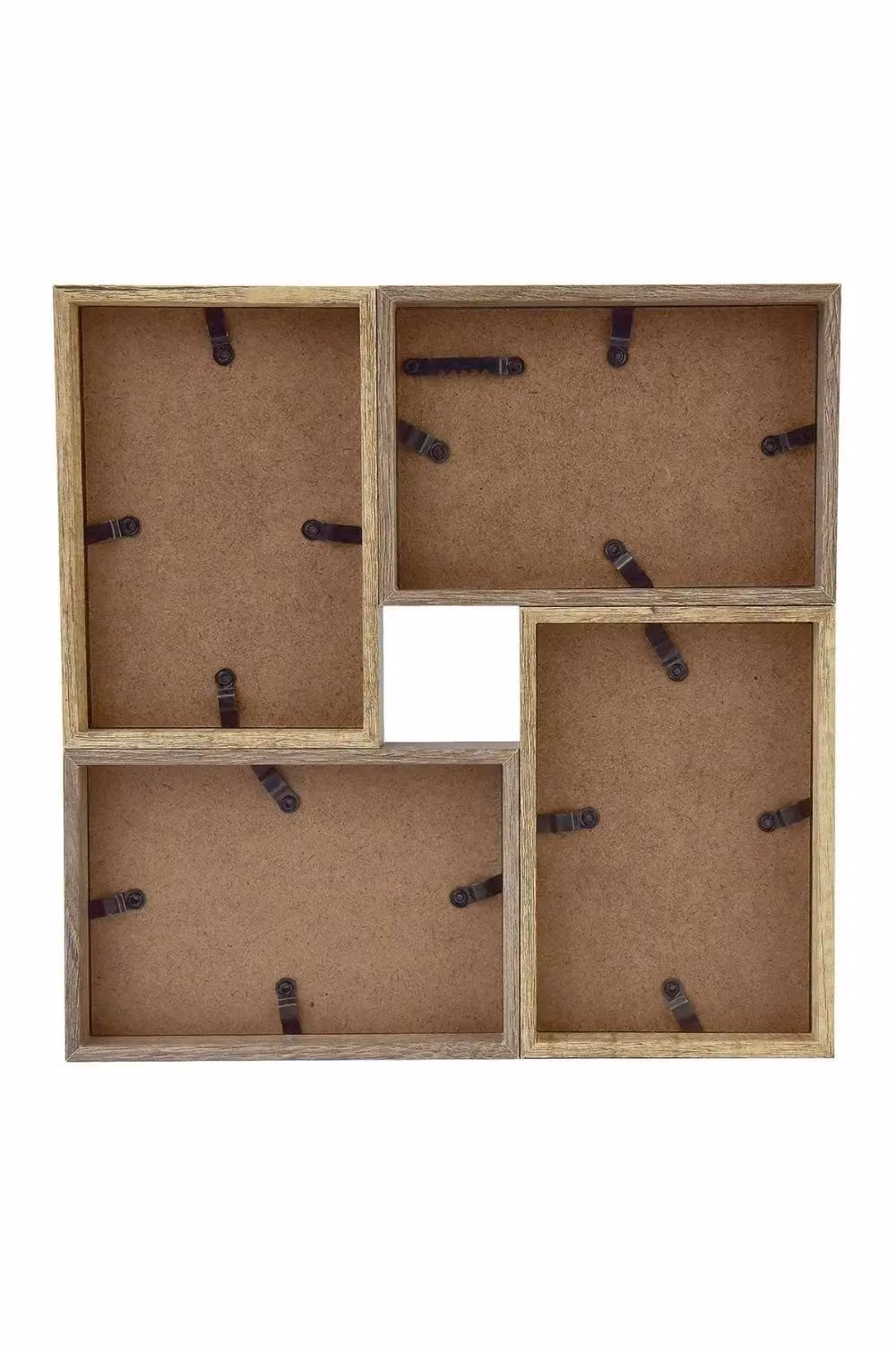 Nielsen Design Accent Photo Collage Frame for 4 Pictures, Brown Mixed Wood Finishes, 10 x 15 cm – 3