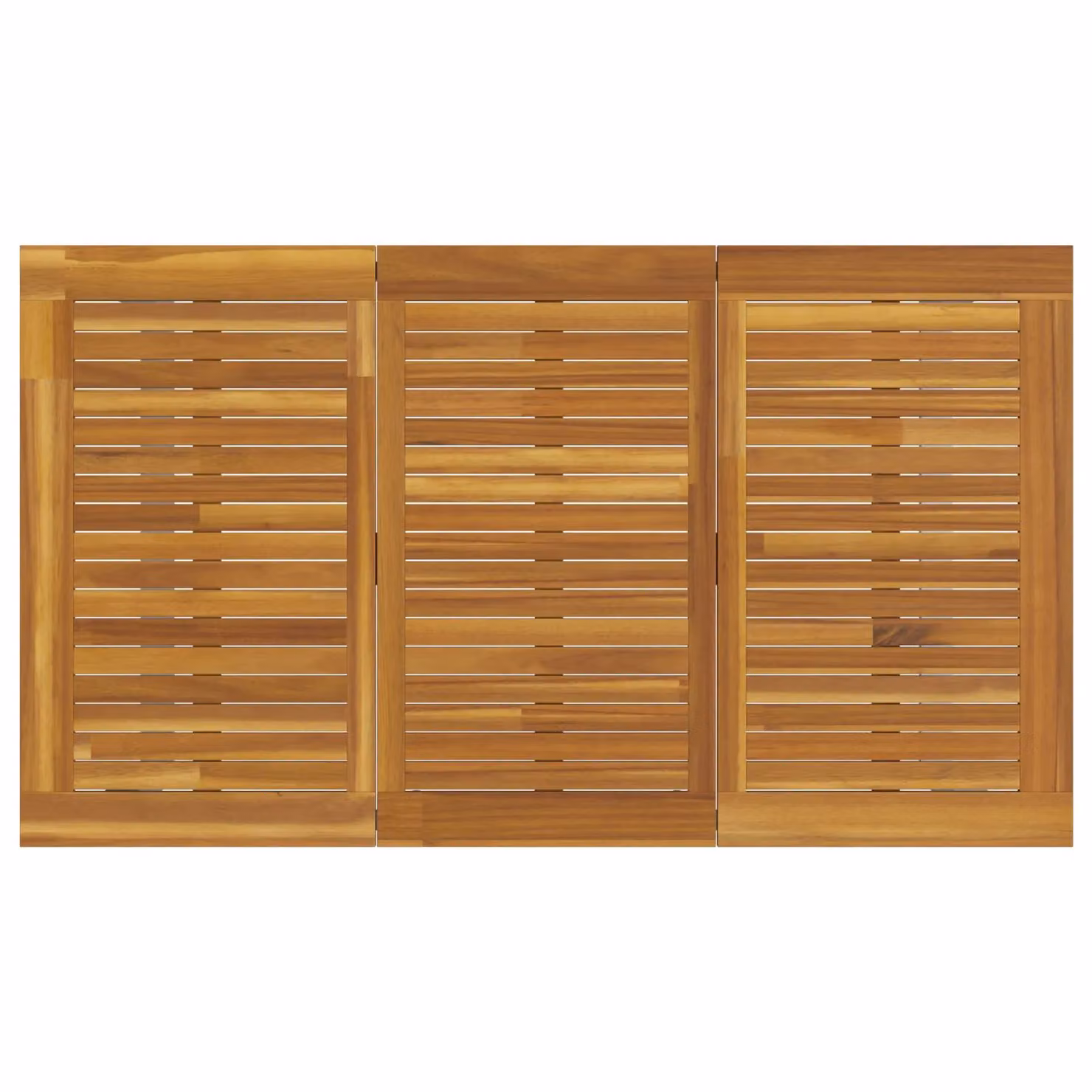 Berkfield Home Outdoor Dining Table in Grey, Steel and Acacia Wood, W/D/H: 140 x 80 x 75 cm – 2