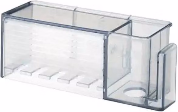 Kelvenix Grey Wall Mounted Plastic Toothbrush and Toothpaste Holder