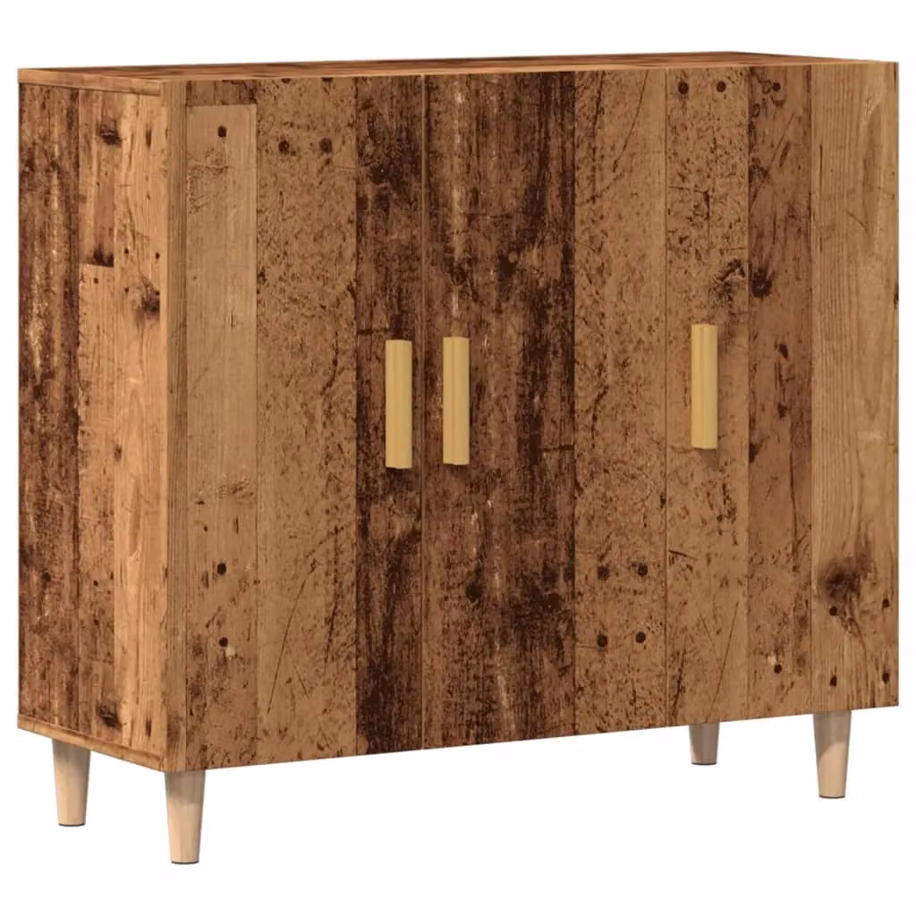 Berkfield Home Old Wood Sideboard in Brown, W/D/H: 90 x 34 x 80 cm – 2