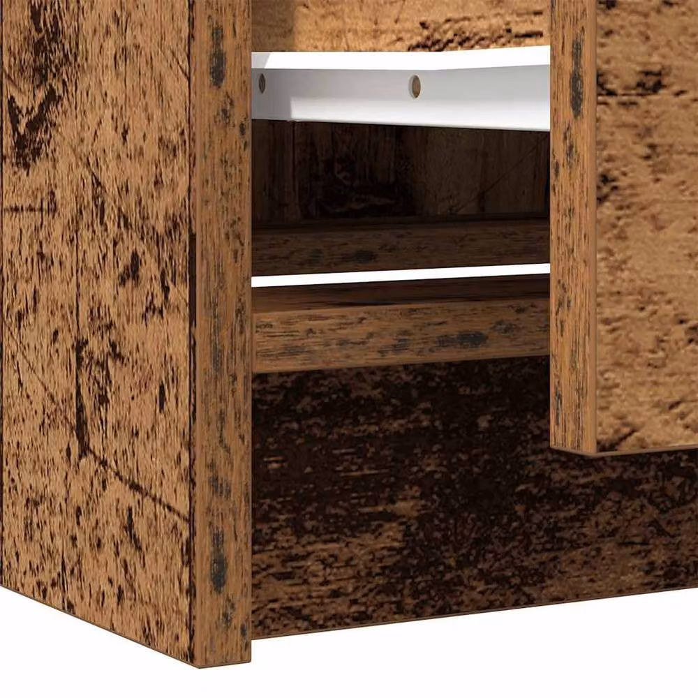 Berkfield Home Rustic Old Wood TV Cabinet in Brown, W/D/H: 40 x 35 x 54 cm – 5