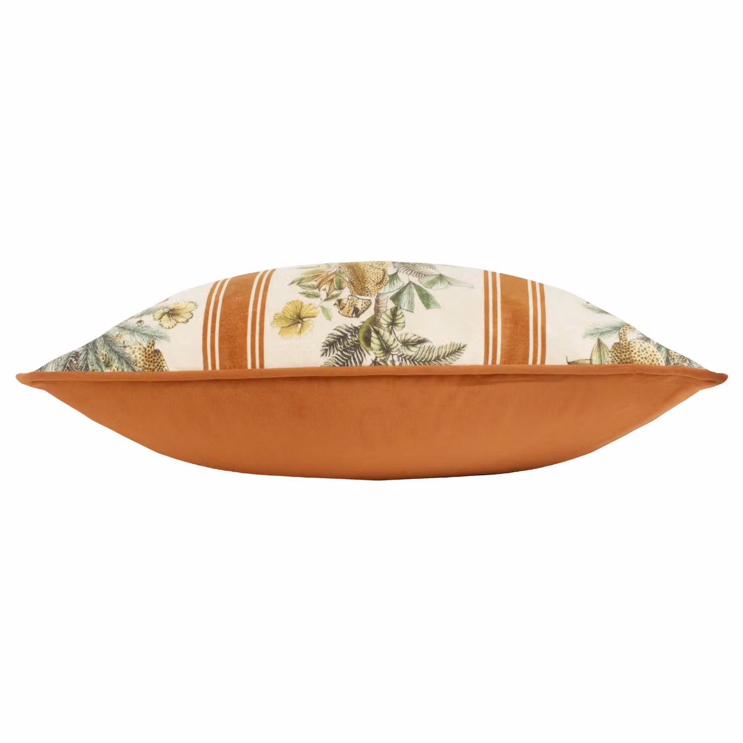 Wylder Tropics Leilani Nikau Siena Floral Chenille Polyester Filled Cushion, Multicolour and Orange, W/D/H: 43 x 43 x 43 cm – 2