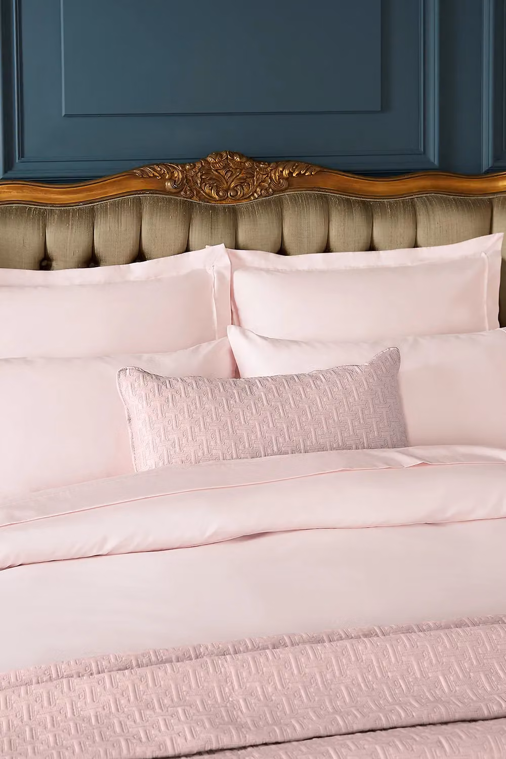 Ted Baker Plain Dye Mako Satin Cotton Fitted Sheet in Pink, W/D/H: 90 x 200 cm – 2