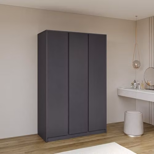 Seconique Malvern 3 Door Wardrobe in Grey – 3