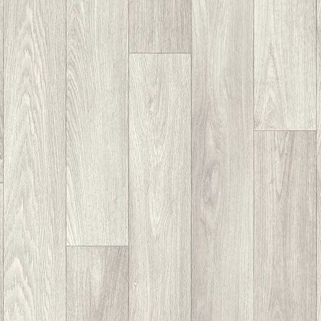 Vinyl Flooring UK Ivory Wood Effect Non Slip Vinyl Flooring Sheet, W: 100 cm, L: 300 cm