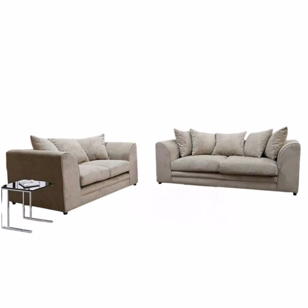 Snug Furniture Birmingham Ltd Fernando 3+2 Sofa Set in Beige Fabric – 2