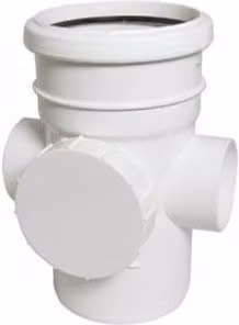 FloPlast Xtraflo 110mm Downpipe Single Socket Access Pipe, White