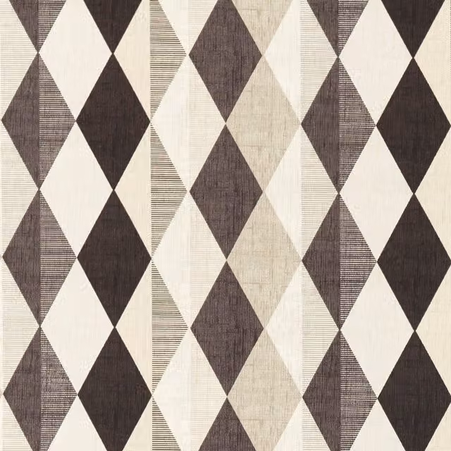 Clarke & Clarke Denver Monochrome Fabric in Beige and Multicolour