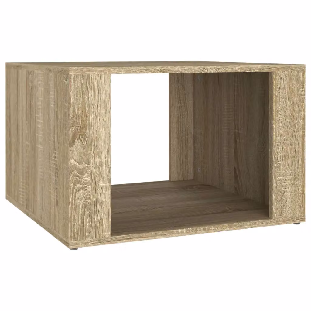 Berkfield Home Sonoma Oak Bedside Table in Brown, W/D/H: 57 x 55 x 36 cm – 2