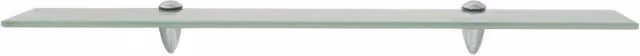 Berkfield Home Modern Floating Glass Shelves, 2 Pack, Clear, W: 70 cm, D: 20 cm