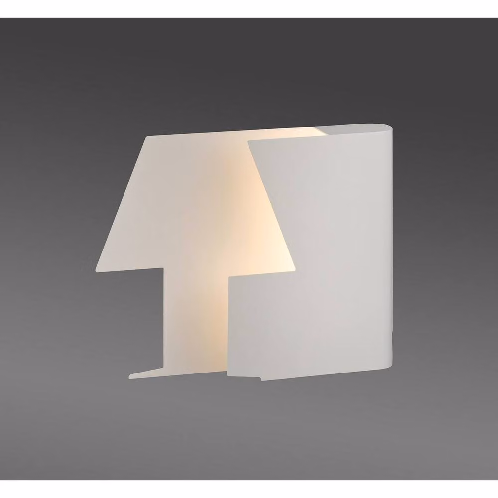 Mantra Iluminación Book Table Lamp in White Metal with 7W LED Warm White Light, Width: 23.3 cm – 3