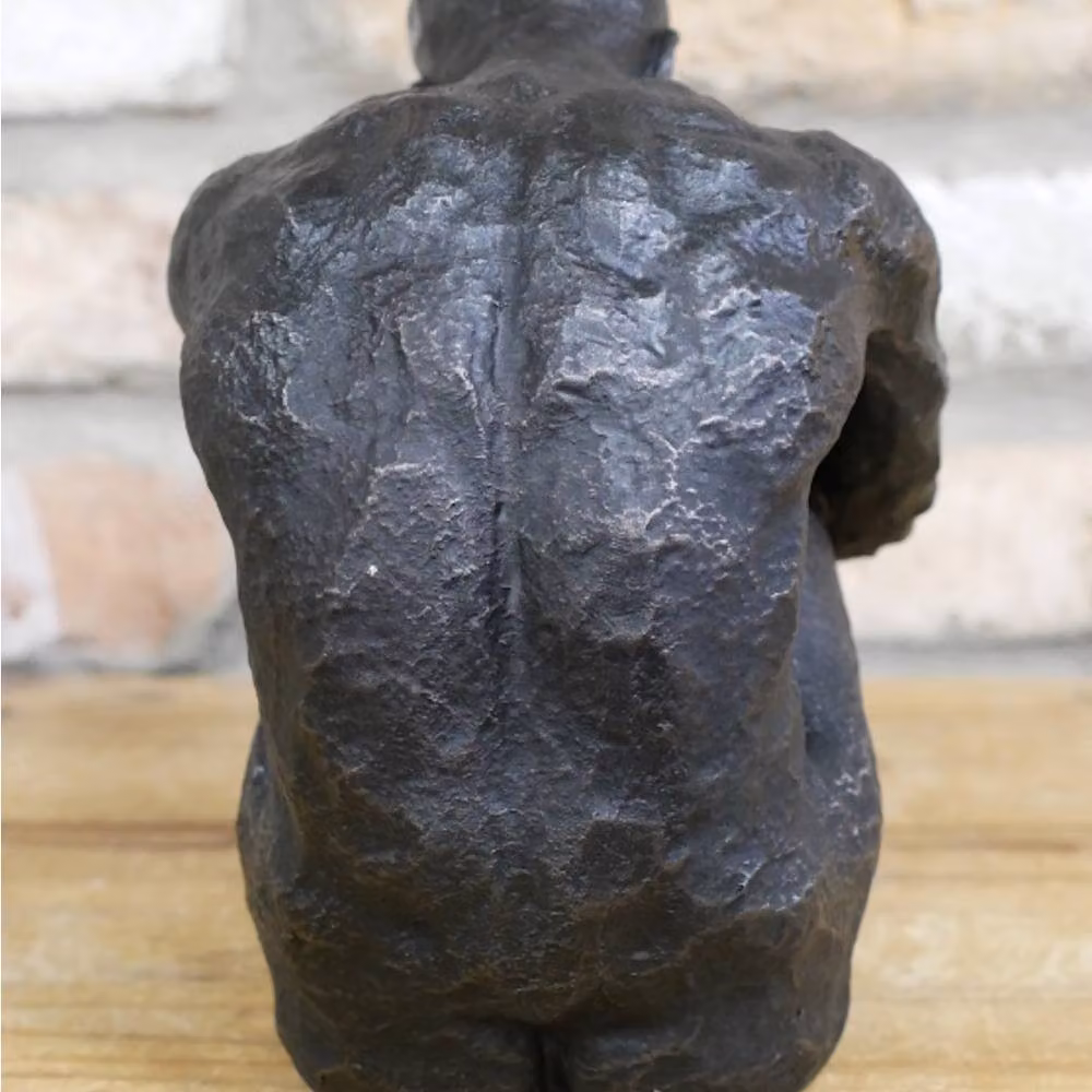 Gifts Direct 2 U Sitting Man Resin Ornament Sculpture in Black – 7
