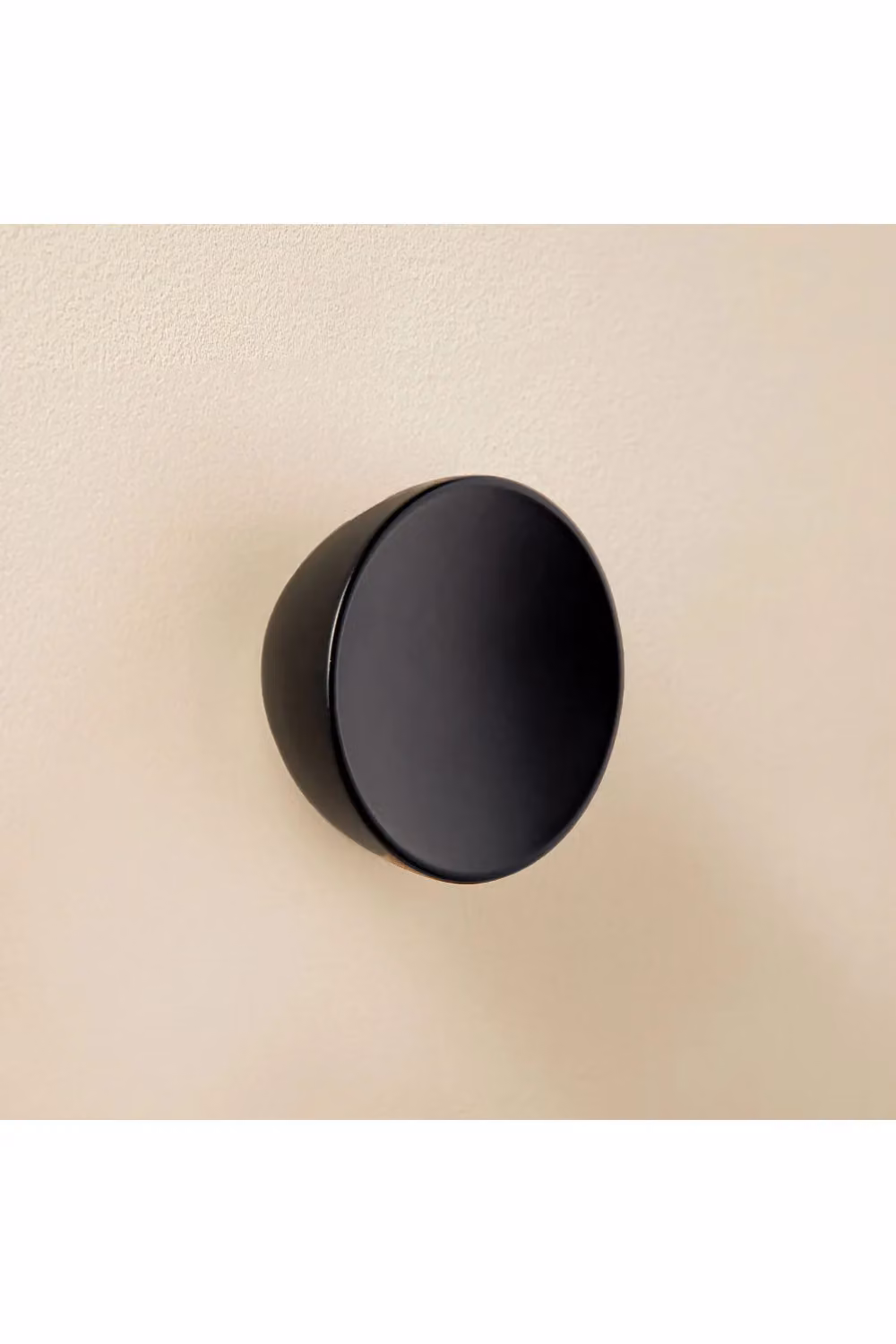 Cosmic Black Metal Wall Mounted Round Knob Coat Hook from the Geyser Collection – 2