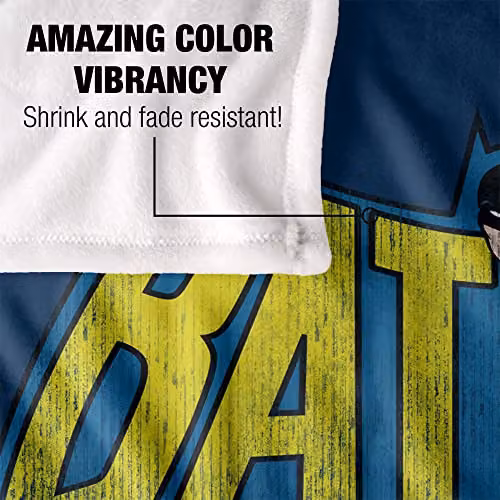 Logovision DC Classic Batman Logo Super Soft Fleece Throw Blanket, Multicolour, W/D/H: 152 x 127 cm – 3
