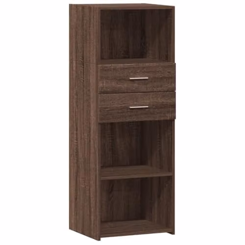 vidaXL Highboard in Brown Oak, W/D/H: 45 x 42.5 x 124 cm – 1