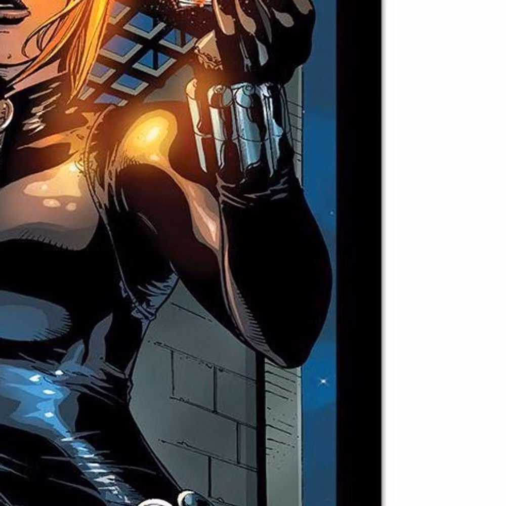 Marvel Black Widow Vs Moon Knight Framed Paper Poster in Grey – 2