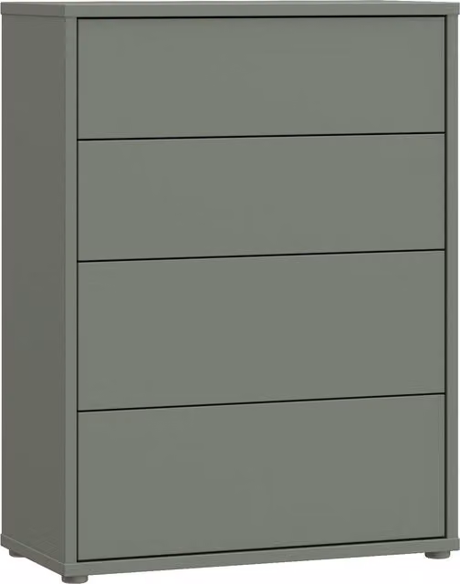 Furniture To Go Alice Springs 4 Drawer Chest with Push-Open Drawers in Sage Green