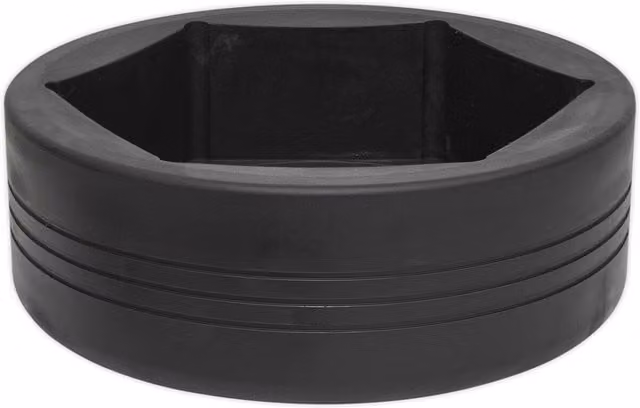 Loops 115mm 6 Point Impact Socket Bit, 1 inch Square Drive, Black Drop Forged Steel – 1