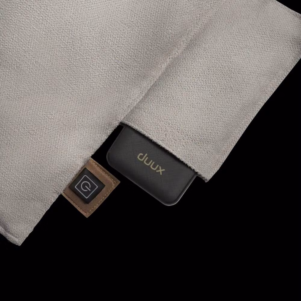 Duux Mellow Heated Long Chair Pad, Rechargeable Fleece, Grey – 4